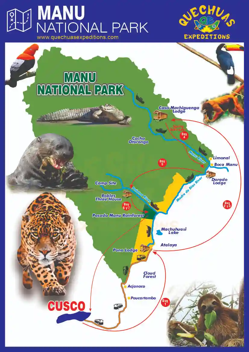 3 dias na selva de Manu
