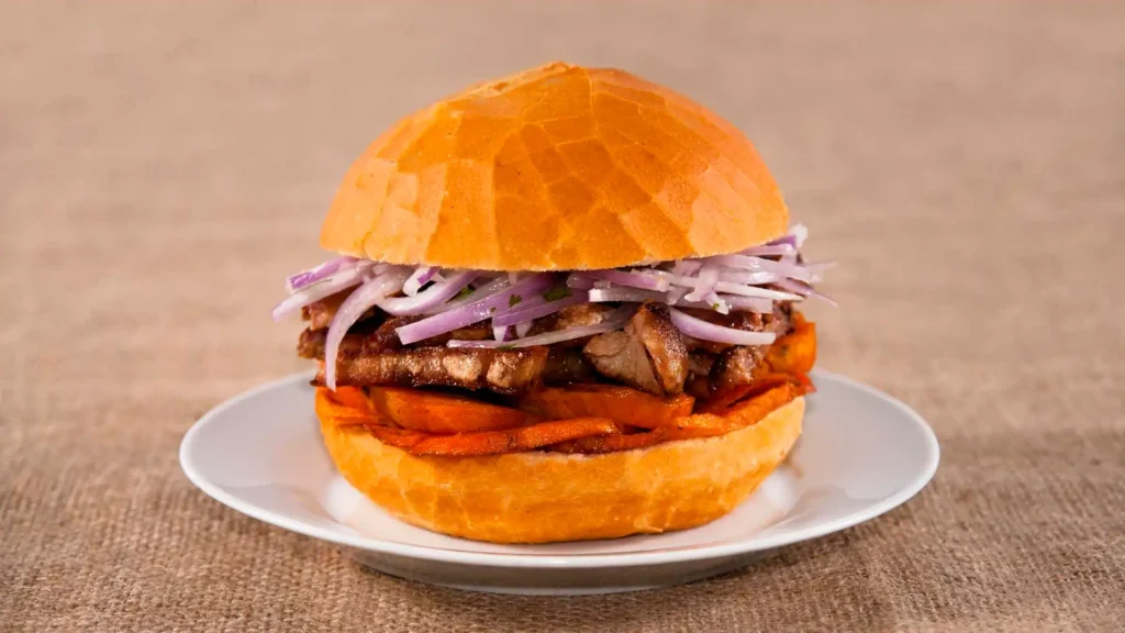 Comida de rua da costa peruana