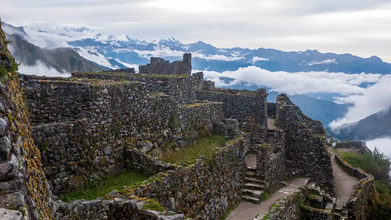 ruínas da trilha inca